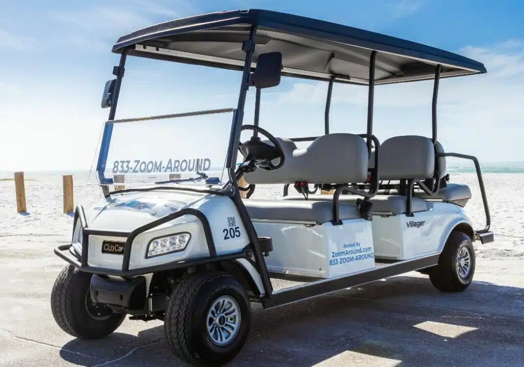 6 passenger golf cart rentals